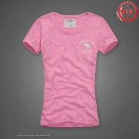 dames abercrombie fitch korte tees lichtrood Roze Original pzyr3570